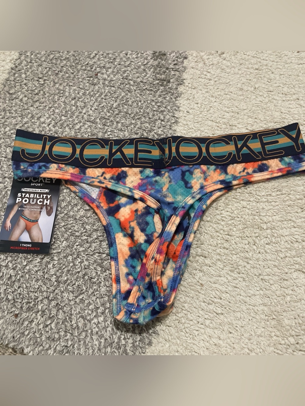 NWT- Jockey - Men’s S, M & L. Thong - Picture 2 of 6